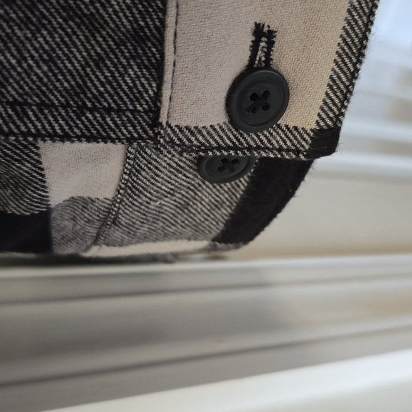 LEVI'S BRAND MENS BLACK & WHITE CHECKERED HOODED FLANNEL JACKET SIZE XXL - Picture 7 of 16